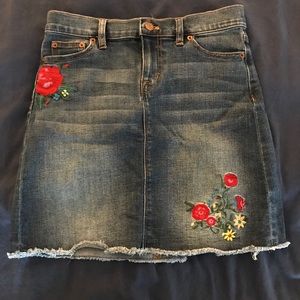 J Crew Jeans Skirt